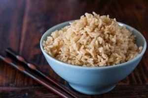 cooked brown rice gain weight