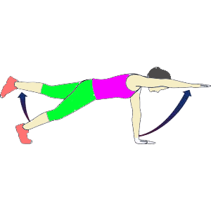 one arm superman plank abs trainning