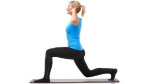Lunge for full body workout at home leg