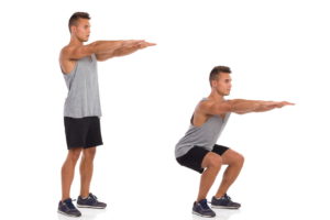 squat exercise full body workout at home
