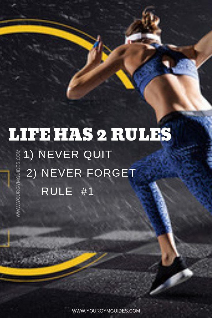 life has 2 rules fitness motivation quotes