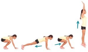 burpees cardiovascular exercise workout