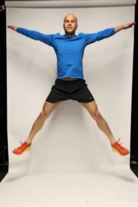 star-jumps cardio workout training 