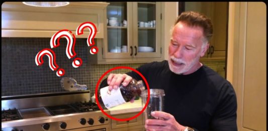 Arnold Schwarzenegger top secret protein shake
