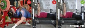 bench press back arching wrong 