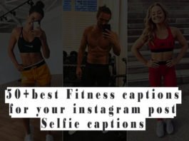 best fitness captions for instagram selfie post