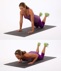 Knee-Push-Ups how to do pushups