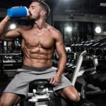 whey protein shake drinking