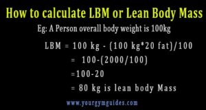 How to calculate Lean body mass (lbm)