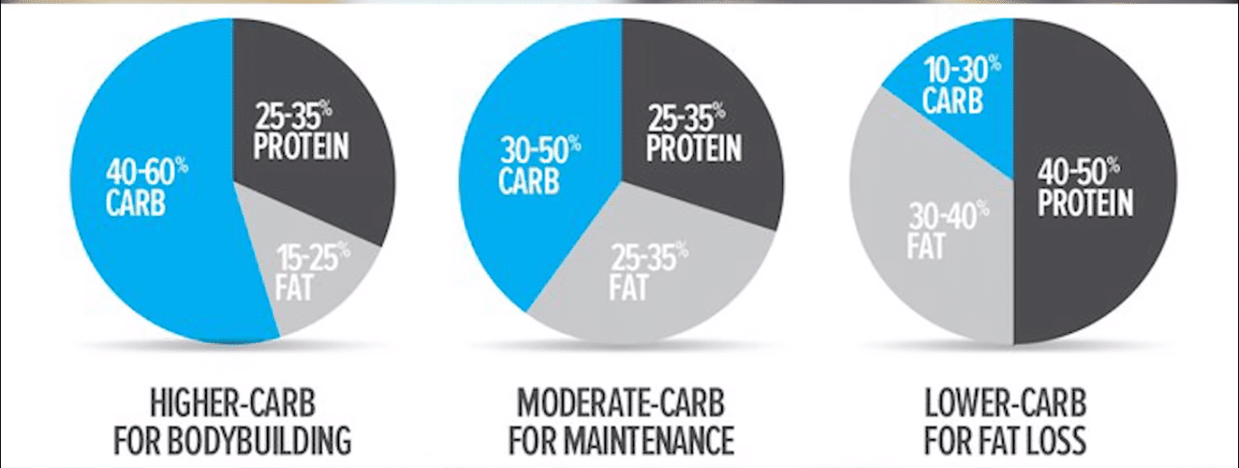 bodybuilding diet carbs,protein and fat chart