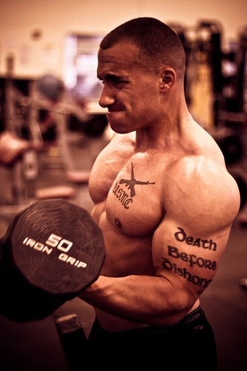 best fitness tattoo Biceps tattoo