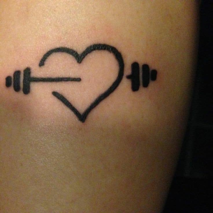 heart arrow tattoo