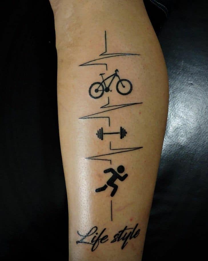 life is being fit tattoo