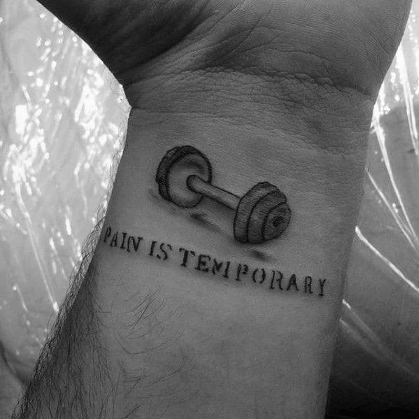 pain is temporary tattoo
