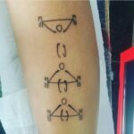 gym barbell tattoo