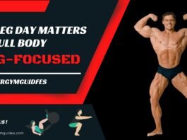 Infographic comparing a traditional workout split with a legs-focused split. On the left, a cartoon figure with skinny legs and a red 'X' represents the standard routine. On the right, a muscular leg figure with a green checkmark showcases the ideal legs-focused training. Title above reads 'LEG DAY MATTERS: The Best Legs-Focused Weekly Workout Split for Balanced Gains