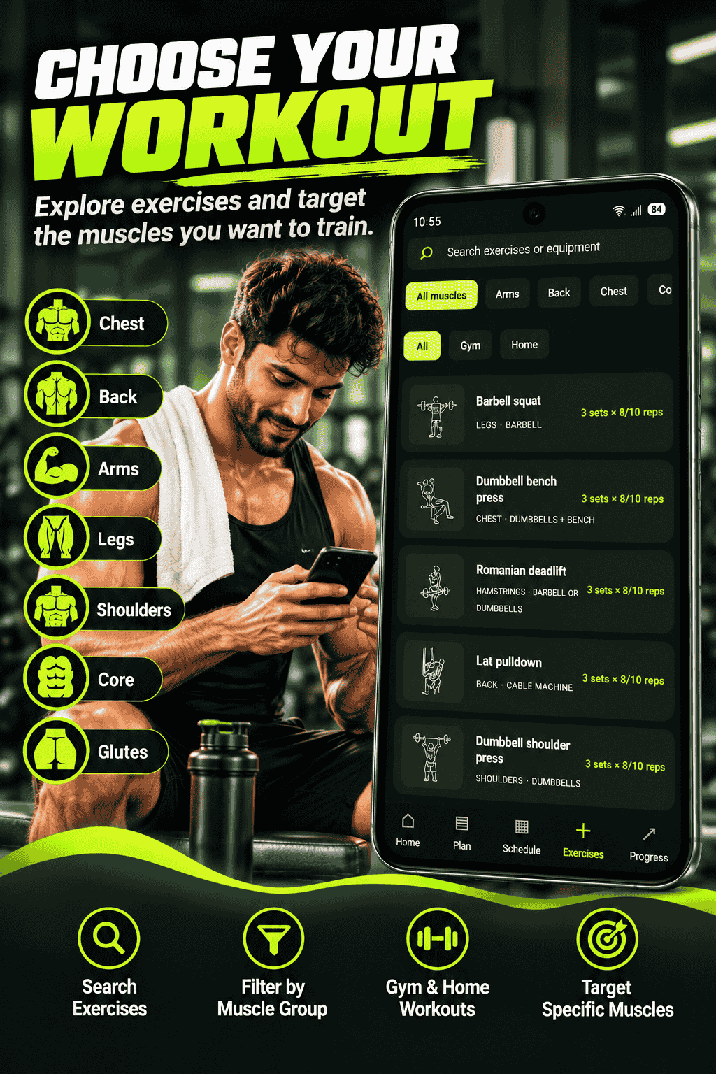 gym workout planner app